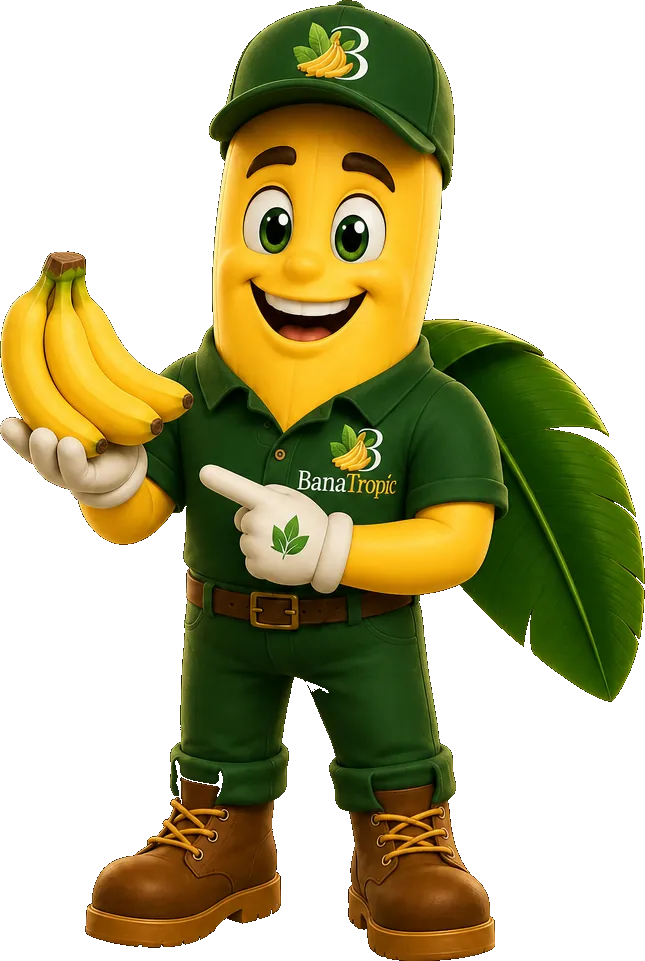 Tropi explica la fruta con un racimo de bananos