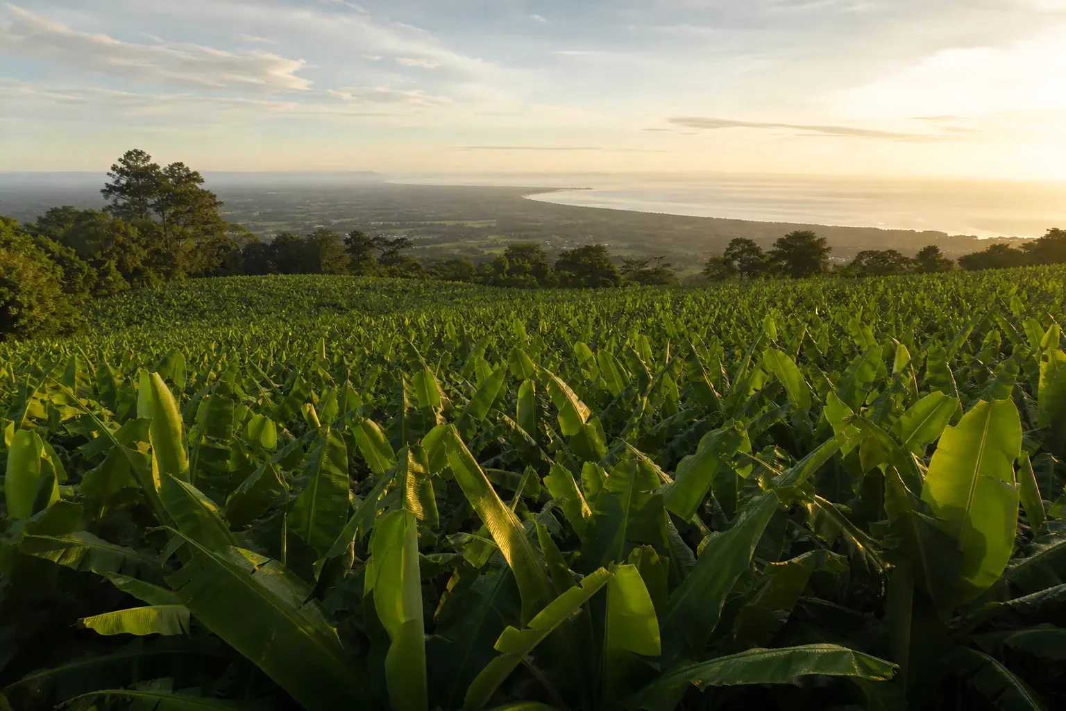 Plantación de banano de BanaTropic Exporting en Urabá, Antioquia